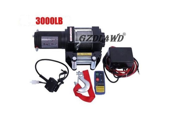 Mini 3000lbs 24V 12V Heavy Duty Electric Winch Wire Rope ATV with Automatic Braking Action